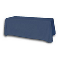 6' Blank Solid Color Polyester Table Throw - Lagoon